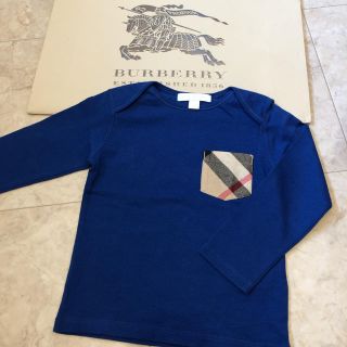 バーバリー(BURBERRY)の美品♡BURBERRY♡ロンＴ♡90(Tシャツ/カットソー)