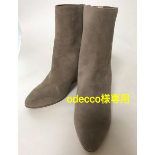 ジミーチュウ(JIMMY CHOO)の専用です。【未使用】JIMMY CHOO☆スウェードウェジブーツ(ブーツ)