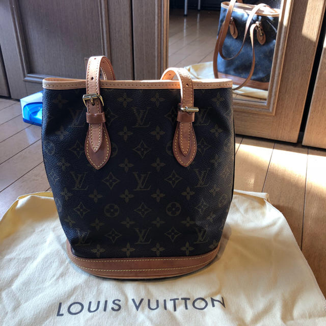 LOUIS VUITTON バケツ型 小 リペア済 バケットショルダー トートレディース