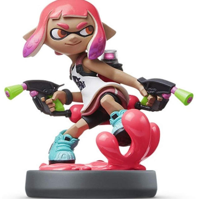 任天堂(ニンテンドウ)のamiibo ガール【ネオンピンク】 (スプラトゥーンシリーズ エンタメ/ホビーのフィギュア(ゲームキャラクター)の商品写真