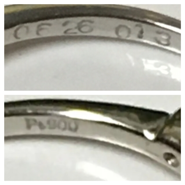 新品✨Pt900❤️訳あり中央ダイヤ0.626❤️エタニティリング レディースのアクセサリー(リング(指輪))の商品写真