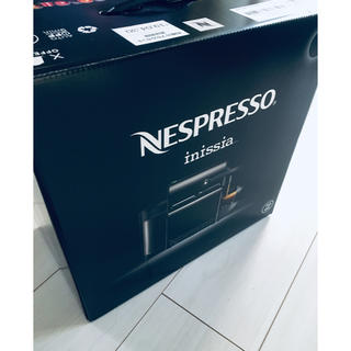 ネスレ(Nestle)のNESPRESSO inissia D40BK ブラック 新品(エスプレッソマシン)