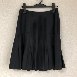 まるる様専用☆ INDIVI スカート 40 ひざ丈 黒 ワールド(ひざ丈スカート)