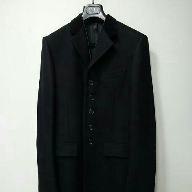 DIOR HOMME - Dior homme 06AW チェスターコート カシミア混ウール 黒