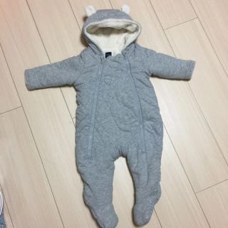 ベビーギャップ(babyGAP)のbabyGap グレー カバーオール  ジャンプスーツ(カバーオール)