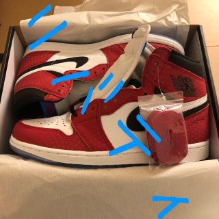 ナイキ(NIKE)のNIKE AIR JORDAN 1 RETRO HIGH OG スパイダーマン(スニーカー)