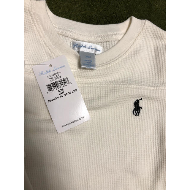 Ralph Lauren(ラルフローレン)のラルフローレン ralphlauren ワッフル ロンT Tシャツ キッズ キッズ/ベビー/マタニティのキッズ服男の子用(90cm~)(Tシャツ/カットソー)の商品写真