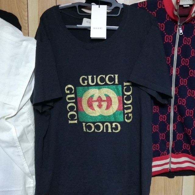 Gucci   グッチ グリッターロゴ Ｔシャツ GUCCI スウェット パーカー