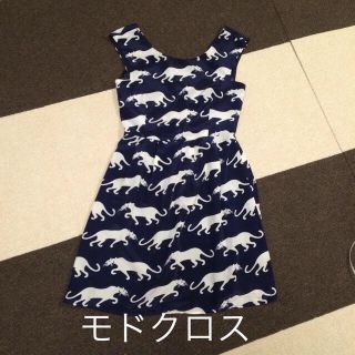 モドクロス(ModCloth)のモドクロス レオパード柄ワンピース(ひざ丈ワンピース)