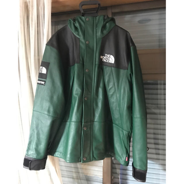 supreme northface レザーマウンテンパーカー