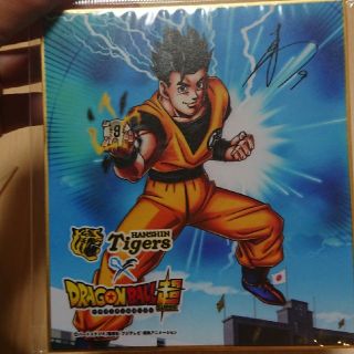 ハンシンタイガース(阪神タイガース)の阪神タイガース ドラゴンボールコラボ サイン色紙(記念品/関連グッズ)