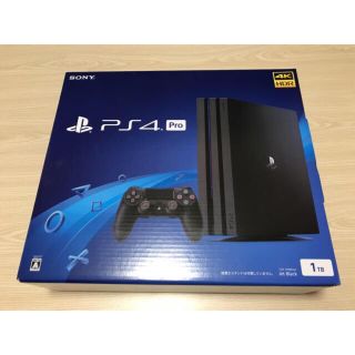 プレイステーション4(PlayStation4)の【新品同様】PS4 Pro 1TB ジェットブラック(家庭用ゲーム機本体)