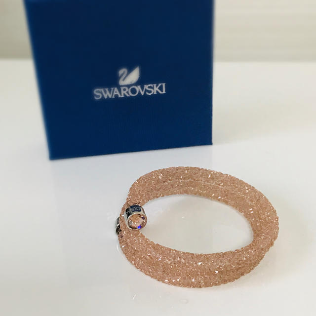 新品 Swarovski スワロフスキー クリスタルダスト ダブルブレスレット