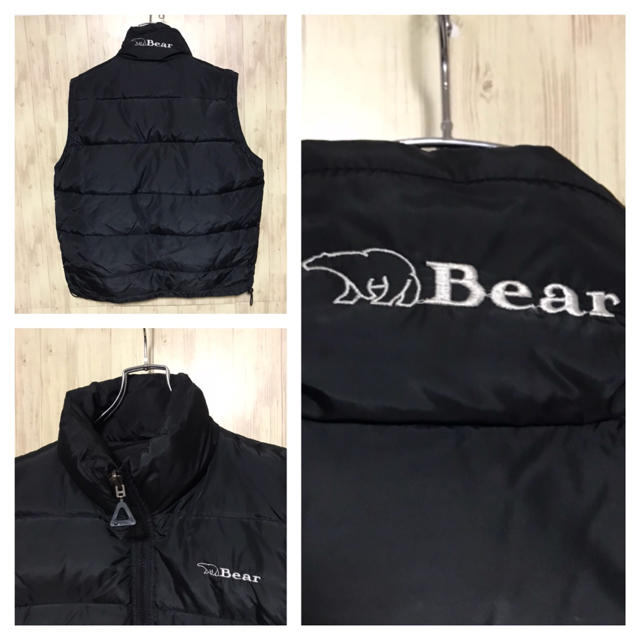 美品 90's Bear USA 2way ダウンベスト 刺繍ロゴ