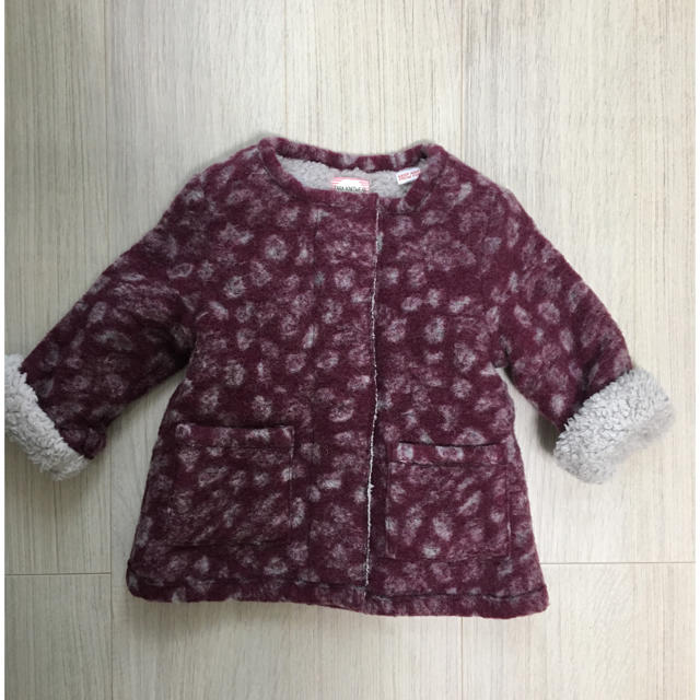 ZARA KIDS(ザラキッズ)の新品 ボアコート キッズ/ベビー/マタニティのキッズ服女の子用(90cm~)(コート)の商品写真