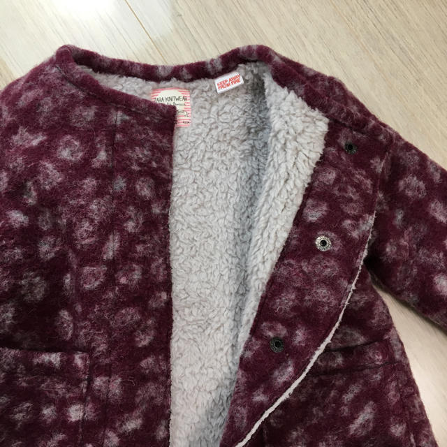 ZARA KIDS(ザラキッズ)の新品 ボアコート キッズ/ベビー/マタニティのキッズ服女の子用(90cm~)(コート)の商品写真