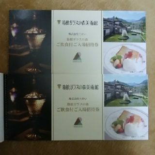 【箱根ガラスの森美術館】優待券2枚(美術館/博物館)