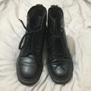 ドクターマーチン(Dr.Martens)の美品！Dr.Martensマーチン8ホールブーツ23.5〜24.5/黒ブラック(ブーツ)