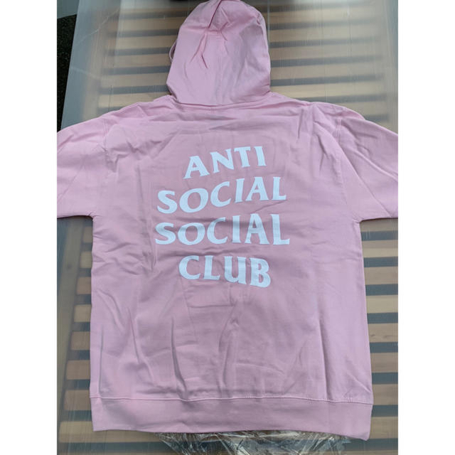 anti social assc ピンクXXL パーカー supreme