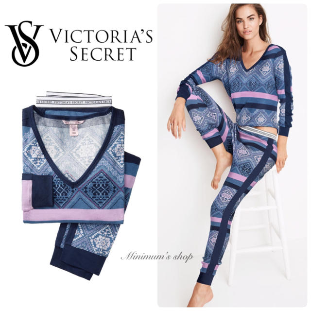 Victoria's Secret(ヴィクトリアズシークレット)のVSサーマルパジャマセット レディースのルームウェア/パジャマ(ルームウェア)の商品写真