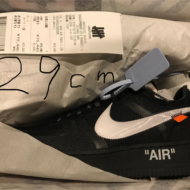 NIKE off-white The10 Airforce1 Low 29cm