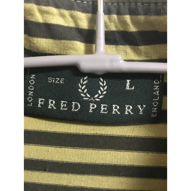 FRED PERRY(フレッドペリー)のフレッドペリー ／シャツ／ストライプ／メンズL／美品 メンズのトップス(シャツ)の商品写真