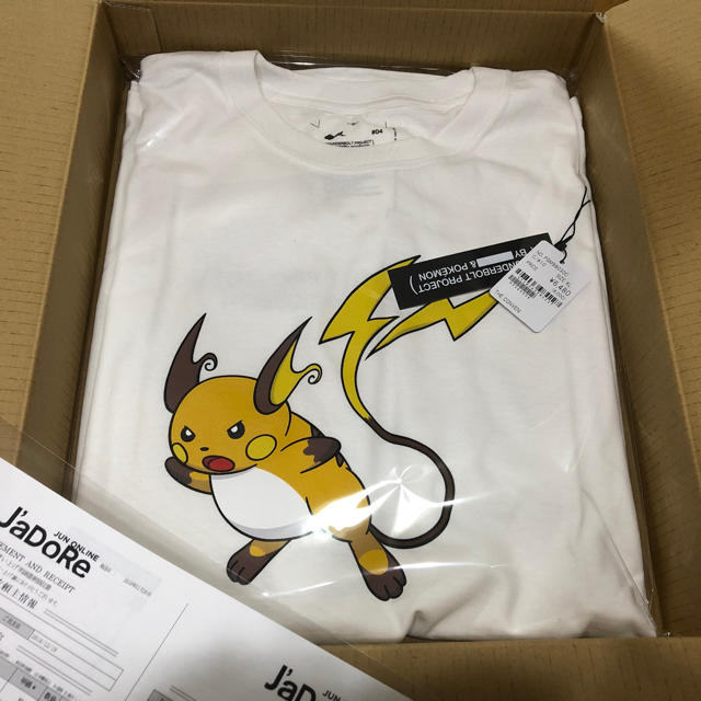 THUNDERBOLT PROJECT ポケモン Tシャツ ピカチュウ 白 XL