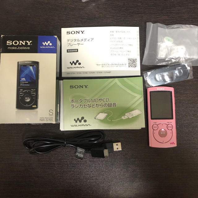 WALKMAN(ウォークマン)のWALKMAN NW-S765 ライトピンク スマホ/家電/カメラのオーディオ機器(ポータブルプレーヤー)の商品写真