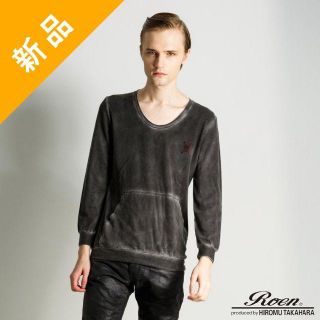 ロエン(Roen)の定価4.3万・新品★Roen コーティング加工スウェット カットソー TシャツS(スウェット)