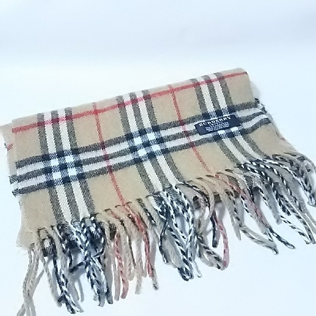 BURBERRY - 最高級カシミヤ100%!ベージュノバチェック柄!バーバリーロンドンマフラー の通販 by たつむし's shop