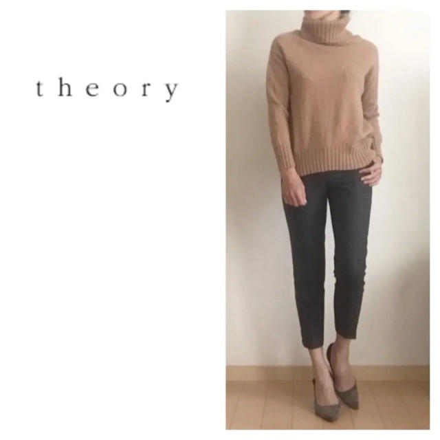 theory(セオリー)のtheory☆セオリー☆クロップドパンツ☆チェック☆グレー☆センタープレス レディースのパンツ(クロップドパンツ)の商品写真