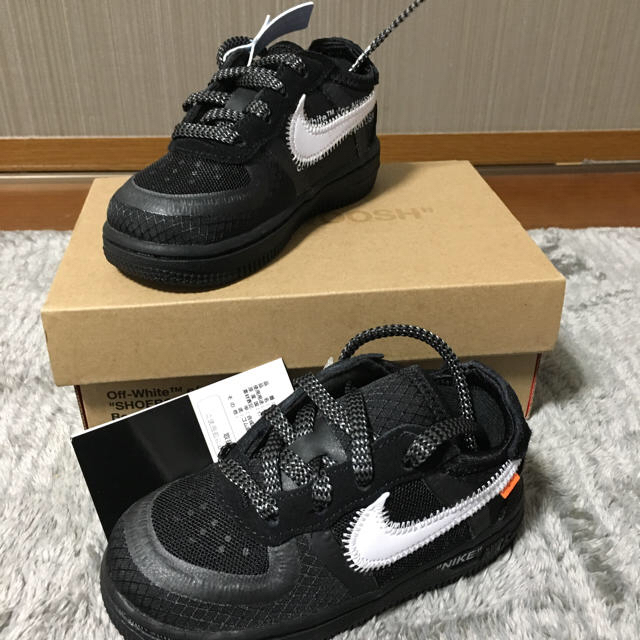 ベビー靴/シューズ(~14cm)NIKE THE TEN ナイキ オフホワイト エアフォース1 キッズ 13