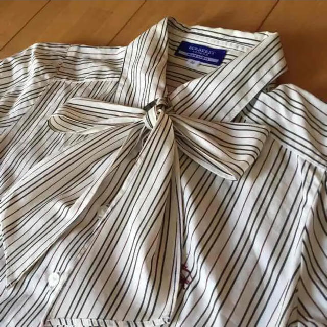 BURBERRY BLUE LABEL(バーバリーブルーレーベル)のBurberry ボーダーシャツ レディースのトップス(シャツ/ブラウス(半袖/袖なし))の商品写真