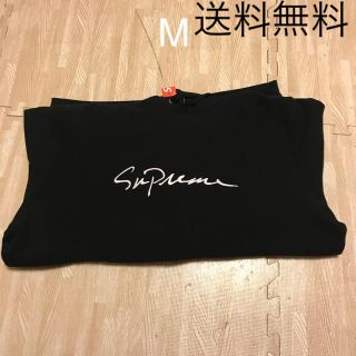 シュプリーム(Supreme)のsupreme Classic Script Hooded 黒Mシュプリーム(パーカー)