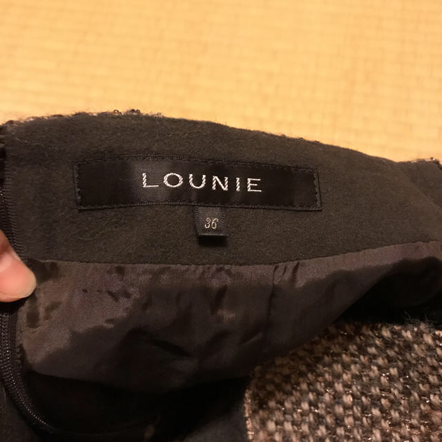 LOUNIE(ルーニィ)のツイード生地のスカート レディースのスカート(ひざ丈スカート)の商品写真