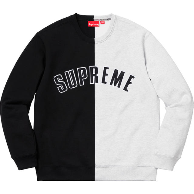 メンズsupreme Split Crewneck Sweatshirt