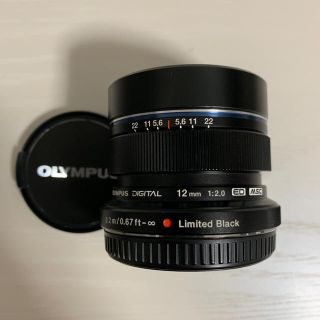 オリンパス(OLYMPUS)のOLYMPUS 12mm F2.0 リミテッドブラック(レンズ(単焦点))