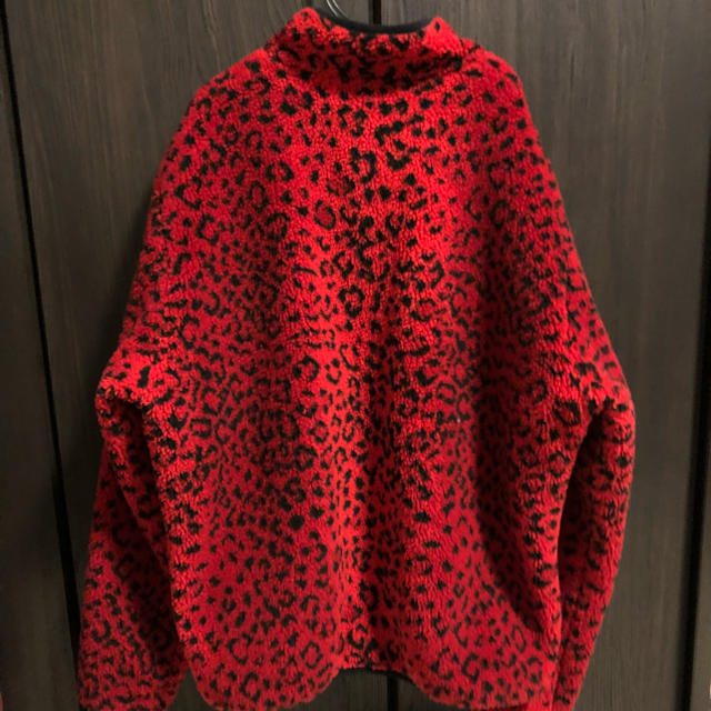 Supreme(シュプリーム)のsupreme fleece reversible jacket RED L メンズのジャケット/アウター(ブルゾン)の商品写真