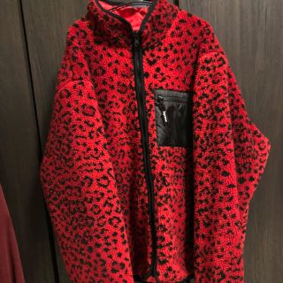 シュプリーム(Supreme)のsupreme fleece reversible jacket RED L(ブルゾン)