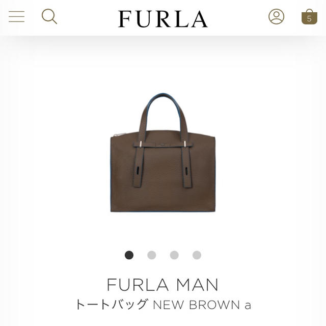 定価91800円 フルラ FURLA トートバッグ メンズ ブラウン ジョーヴェ