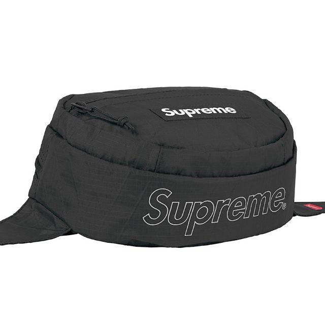 ウエストバッグ 黒 Supreme Waist Bag
