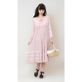 ケイティー(Katie)の22日まで Katie新品 ASHBURY ドレス ワンピース ピンク(ロングワンピース/マキシワンピース)