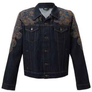 ドリスヴァンノッテン(DRIES VAN NOTEN)の【み様専用】Dries Van Noten 刺繍入りデニムシャツジャケット(Gジャン/デニムジャケット)