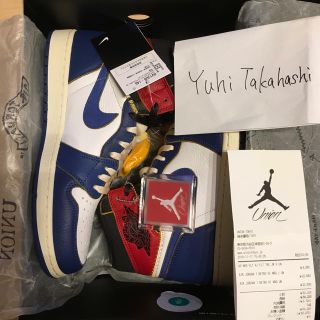 ナイキ(NIKE)の値下げ28.0 青 UNION X AIR JORDAN 1 RETRO HI(スニーカー)