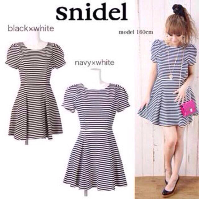 snidel - ボーダーワンピースの通販 by Rina.♡'s shop｜スナイデルならラクマ