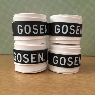 ゴーセン(GOSEN)のGOSEN グリップテープ ホワイト 4本セット(テニス)