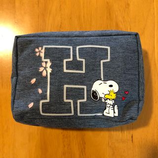 Snoopy スヌーピー イニシャルポーチh コスメポーチ デニム Snoopyの通販 ラクマ