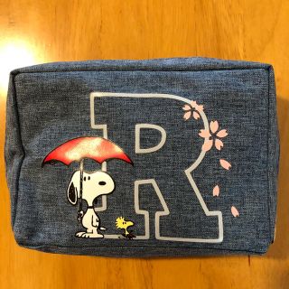 Snoopy スヌーピー イニシャルポーチ R コスメポーチ デニム Snoopyの通販 ラクマ