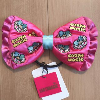 アースマジック(EARTHMAGIC)のアースマジック♡新品♡リボンヘアゴム♡ピンク(ヘアゴム/シュシュ)