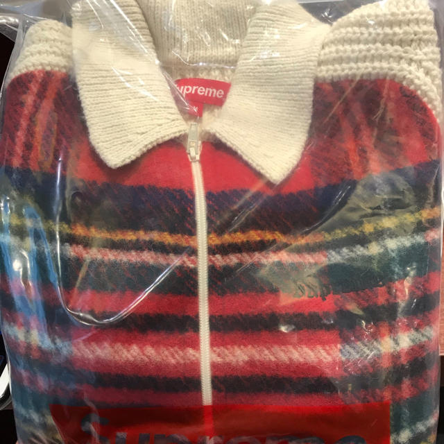 キムタク着用supreme Plaid Front Zip Sweater